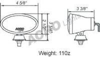 ACRO LIGHTS  4 OVAL 55 WATT