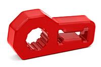 HI-LIFT JACK ISOLATOR, RED
